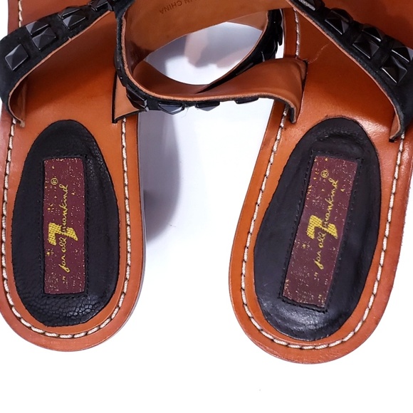 7 For All Mankind Studded Sandal Heels - Picture 7 of 8